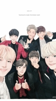 bts anime wallpaper hd